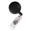 Id Slide-Style Belt Clip Card Reels, 30" Extension, Black, 25/Pack