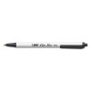 Clic Stic Ballpoint Pen Value Pack, Retractable, Medium 1 Mm, Black Ink, White Barrel, 24/Pack