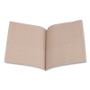 Earthwise By Oxford 100% Recycled Twin-Pocket Folder, Accommodates (100) 11 x 8.5 Sheets, Natural, 10/Pack