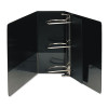 Nonstick D-Ring View Binder, 3 Rings, 5" Capacity, 11 X 8.5, Black