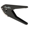 20-Sheet Low Force One-Hole Punch, 9/32" Holes, Black