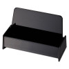 Business Card Holder, Holds 50 2 X 3.5 Cards, 3.75 X 1.81 X 1.38, Plastic, Black