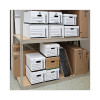 Deluxe Quick Set-Up String-And-Button Boxes, Legal Files, White, 12/Carton