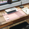 Vegan Leather Desk Pads, 23.6" x 13.7", Light Pink
