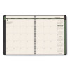 Recycled Weekly Vertical-Column Format Appointment Book, 8.75 x 7, Black Cover, 12-Month (Jan To Dec): 2026