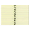 Single-Subject Wirebound Notebooks, Narrow Rule, Brown Board Cover, (80) 8.25 x 6.88 Eye-Ease Green Sheets