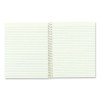 Single-Subject Wirebound Notebooks, Narrow Rule, Brown Board Cover, (80) 8.25 x 6.88 Eye-Ease Green Sheets