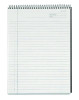 Docket Diamond Top-Wire Ruled Planning Pad, Black Cover, Wide/Legal Rule, (60) White 8.5 x 11 Sheets