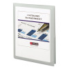 Frame View Poly Two-Pocket Folder, Accommodates (100) 11 x 8.5 Sheets, Clear/Oyster, 5/Pack