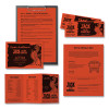 Color Paper, 24 Lb Bond Weight, 8.5 x 11, Orbit Orange, 500 Sheets/Ream