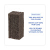 Heavy-Duty Scouring Pad, 4.63 x 10, Brown, 20/Carton