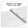 Slant D-Ring View Binder, 3 Rings, 1" Capacity, 11 x 8.5, White