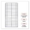Wire Shelving Garment Rack, 30 Garments, 36w X 18d X 75h, Silver