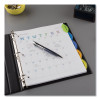 Insertable Style Edge Tab Plastic Dividers, 5-Tab, 11 X 8.5, Translucent, 1 Set