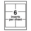 Name Badge Insert Refills, Horizontal/Vertical, 3 X 4, White, 300/Box
