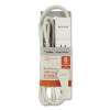 Home/Office Surge Protector With Rotating Plug, 6 Ac Outlets, 8 Ft Cord, 720 J, White