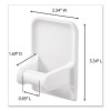Spray Bottle Holder, 2.34w x 1.69d x 3.34h, White, 2 Hangers/4 Strips/Pack