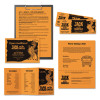 Color Paper, 24 Lb Bond Weight, 11 x 17, Cosmic Orange, 500/Ream