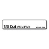 Labels, 0.66 X 3.44, White, 30/Sheet, 50 Sheets/Box