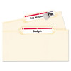Permanent Trueblock File Folder Labels With Sure Feed Technology, 0.66: x 3.44", White, 30/Sheet, 50 Sheets/Box