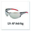 Hulk Hk1 Series Safety Glasses, Smoke/Red Full Frame, Mirrored Silver Dual Lens