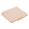 Double Stuff File Folders, 1/3-Cut Tabs: Assorted, Letter Size, Manila, 50/Pack