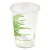 Eco-Id Compostable Pla Corn Plastic Cold Cups, 16 Oz, Clear/Green, 50/Pack, 6 Packs/Carton