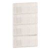 Reveal Clear Literature Displays, 12 Compartments, 30w X 2d X 49h, Clear
