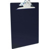 Recycled Plastic Clipboard With Ruler Edge, 1" Clip Capacity, Holds 8.5 x 11 Sheets, Black