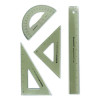 College Combination Set, Plastic, Transparent Smoke