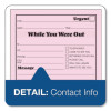 Pink Message Pad, One-Part (No Copies), 4.25 x 5.5, 50 Forms/Pad, 12 Pads/Pack