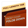 Tyvek Heavy-Duty Reinforced File Pockets, 3.5" Expansion, Letter Size, Redrope, 10/Box