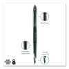 Air Porous Gel Pen, Stick, Medium 0.7 Mm, Black Ink, Black Barrel, 3/Pack