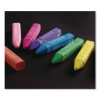 Washable Sidewalk Chalk, 4" x 0.88" Diameter, 48 Assorted Bright Colors, 48 Sticks/Set