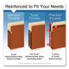 Colored File Pockets, 3.5" Expansion, Letter Size, Blue