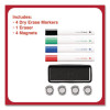 Magnetic Steel Mobile Dry Erase Board, 72 x 40, White Surface, Silver Aluminum Frame