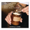Sandalwood Rose Soy Candle, 40 To 50 Hours Burn Time, 2.9" d x 3.5" h, 7.2 Oz, Amber