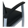 Alera Metalounge Series Mid-Back Guest Chair, 24.6" x 26.96" x 33.46", Black Seat, Black Back, Silver Base