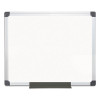 Value Melamine Dry Erase Board, 24" x 36", White Surface, Satin Aluminum Frame