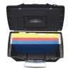 Portable Letter/Legal Filebox With Organizer Lid, Letter/Legal Files, 14.5" X 10.5" X 12", Black
