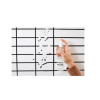 Easy Erase Permanent Marker Whiteboard Surface, Laminate Film, 72" x 48", White