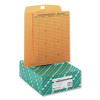 Brown Kraft Resealable Redi-Tac Interoffice Envelope, #97, One-Sided Five-Column Format, 10 X 13, Brown Kraft, 100/Box