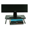 Metal Monitor Stand Riser For Computer, 14.88" x 11.33" x 4.21", Black, Supports 44 Lbs