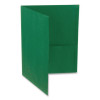 Twin-Pocket Folder, Accommodates (100) 11 x 8.5 Sheets, Hunter Green, 25/Box