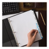 Print And Apply Index Maker Clear Label Dividers, 5-Tab, White Tabs, 11 x 8.5, White, 25 Sets