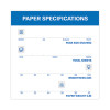 Premium Color Copy Print Paper, 100 Bright, 28 Lb Bond Weight, 8.5 x 11, Photo White, 500/Ream
