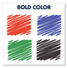 Premium Glass Board Dry Erase Marker, Fine Bullet Tip, Assorted Colors, 4/Pack