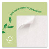Eco Recycled Paper Napkins, 1-Ply, 12.75 x 11.25, White, 400/Pack