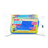 All Surface Scrubber Sponge, 2.5 x 4.5, 0.9" Thick, Dark Blue/Light Blue, 3/Pack, 8 Packs/Carton