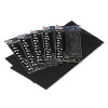 Table Set Rectangular Table Covers, Heavyweight Plastic, 54" X 108", Black, 6/Pack